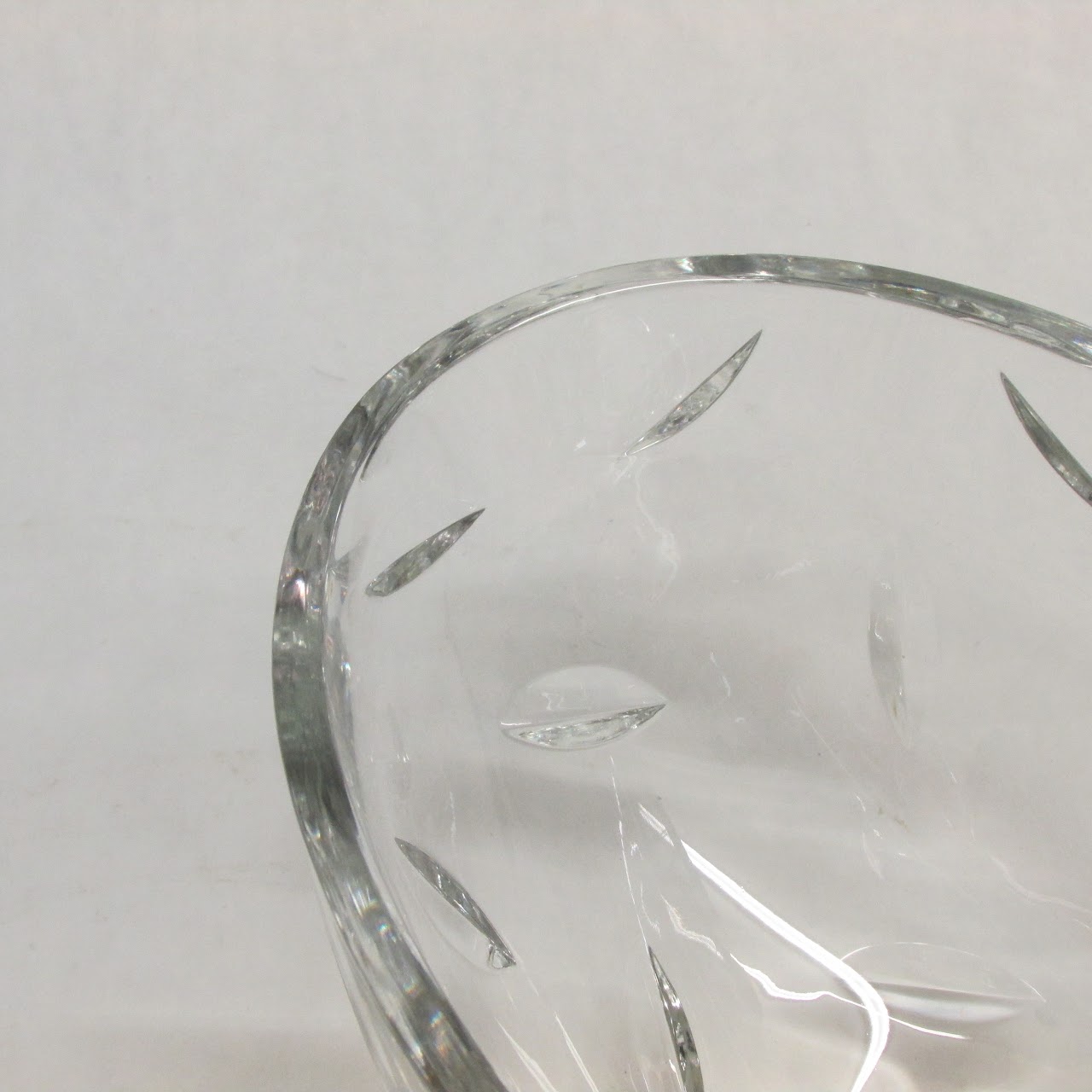 Tiffany & Co. Elongated Crystal Bowl