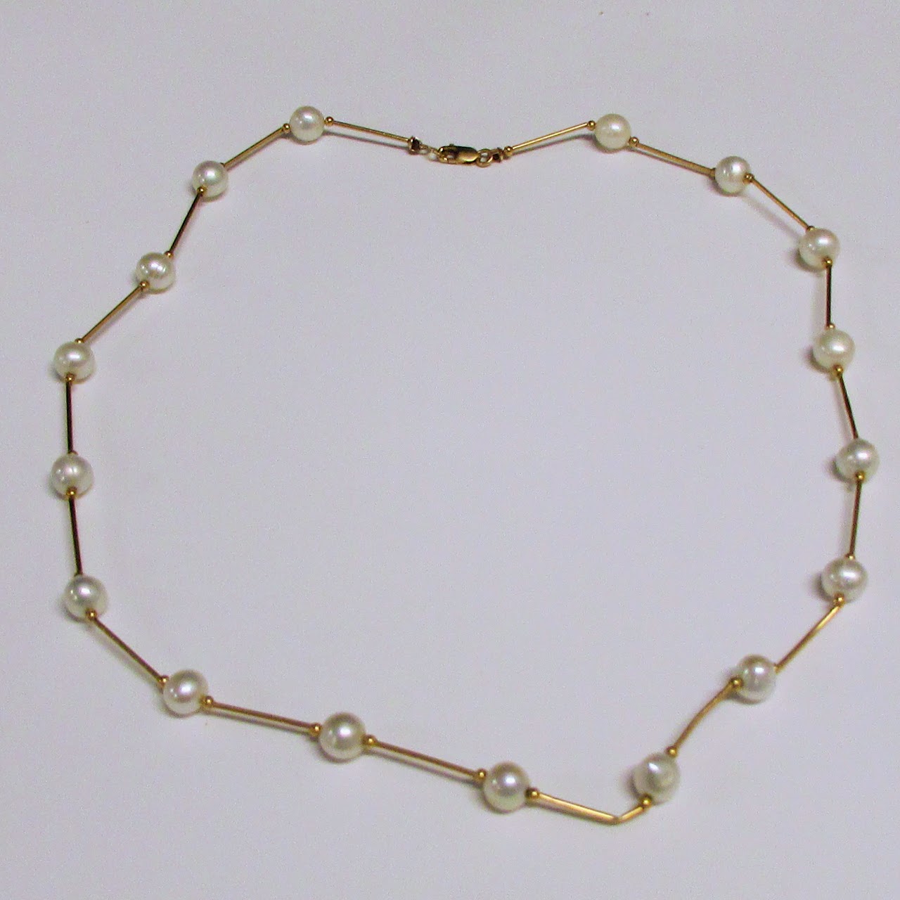 14K Gold & Pearl Necklace