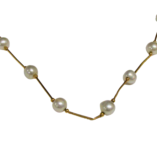 14K Gold & Pearl Necklace