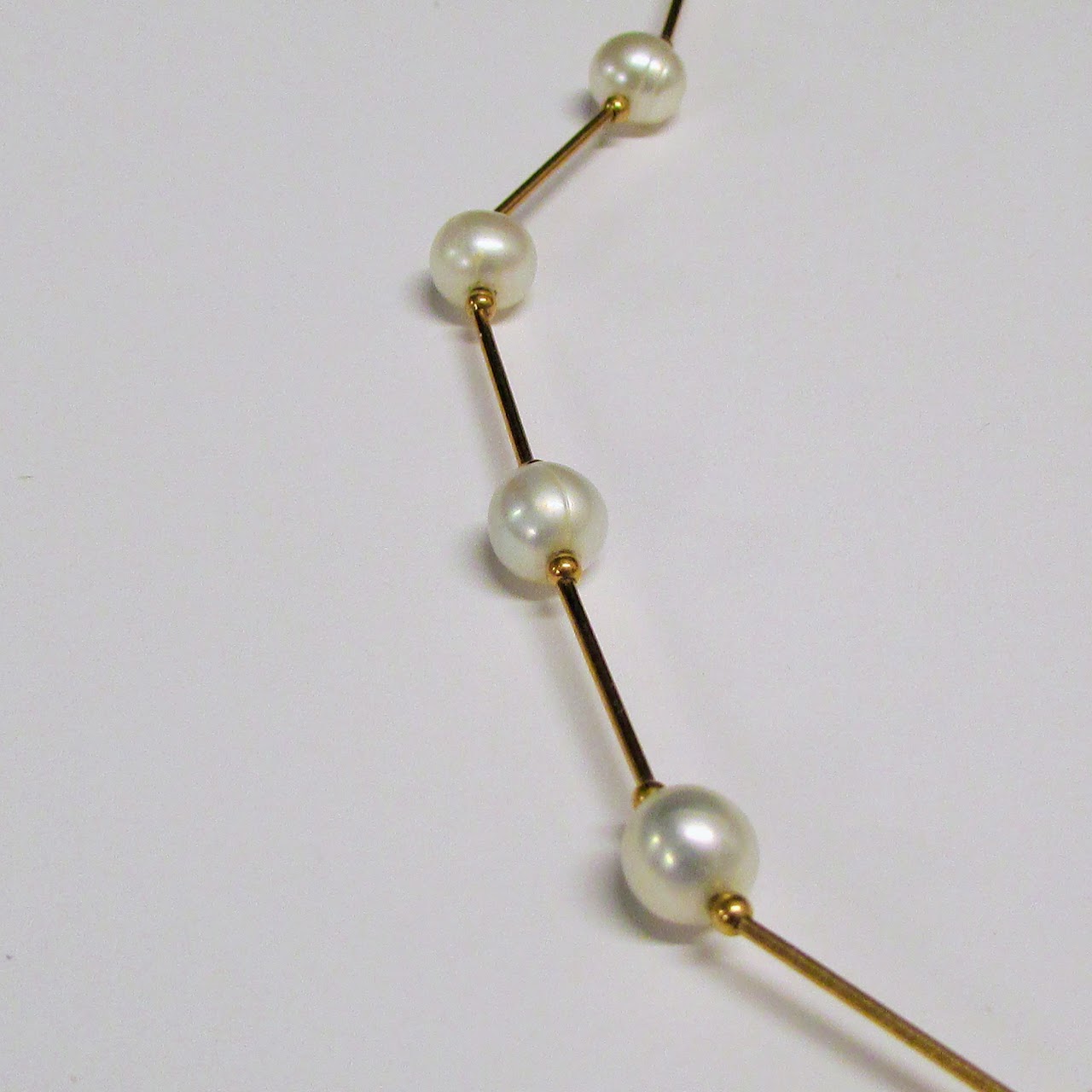 14K Gold & Pearl Necklace