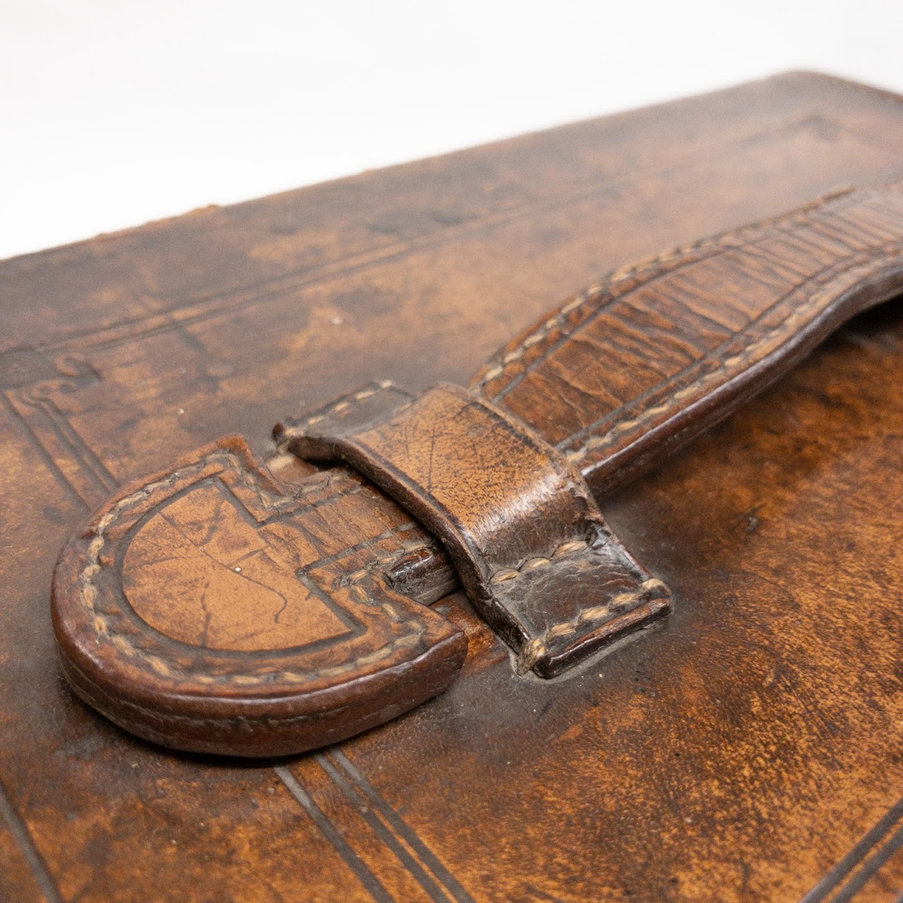 English Vintage Leather Camera Case