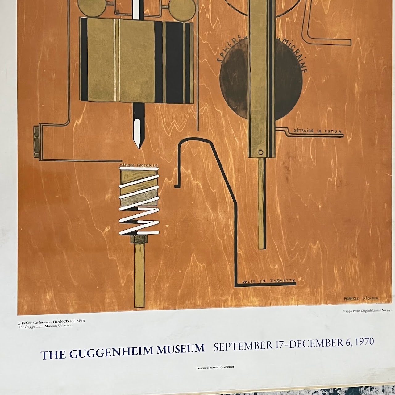 Francis Picabia Guggenheim Museum Exhibition Poster