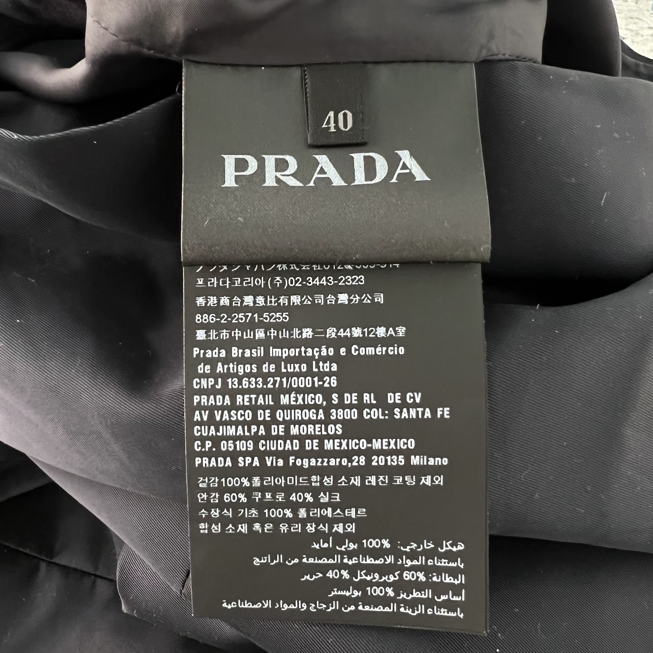 Prada Embellished Dark Blue Dress