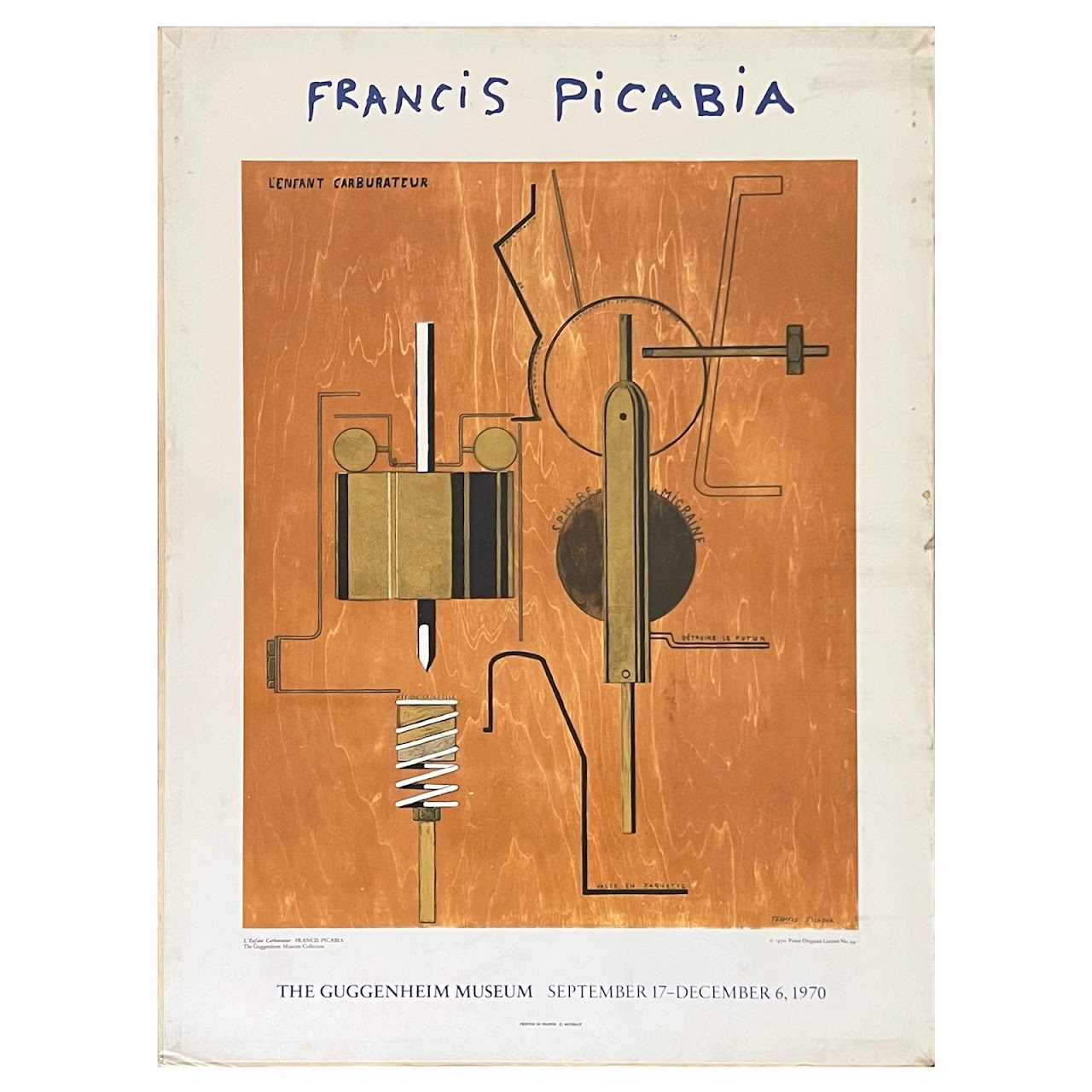 Francis Picabia Guggenheim Museum Exhibition Poster