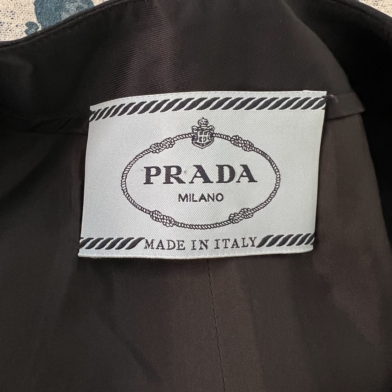 Prada Embellished Dark Blue Dress