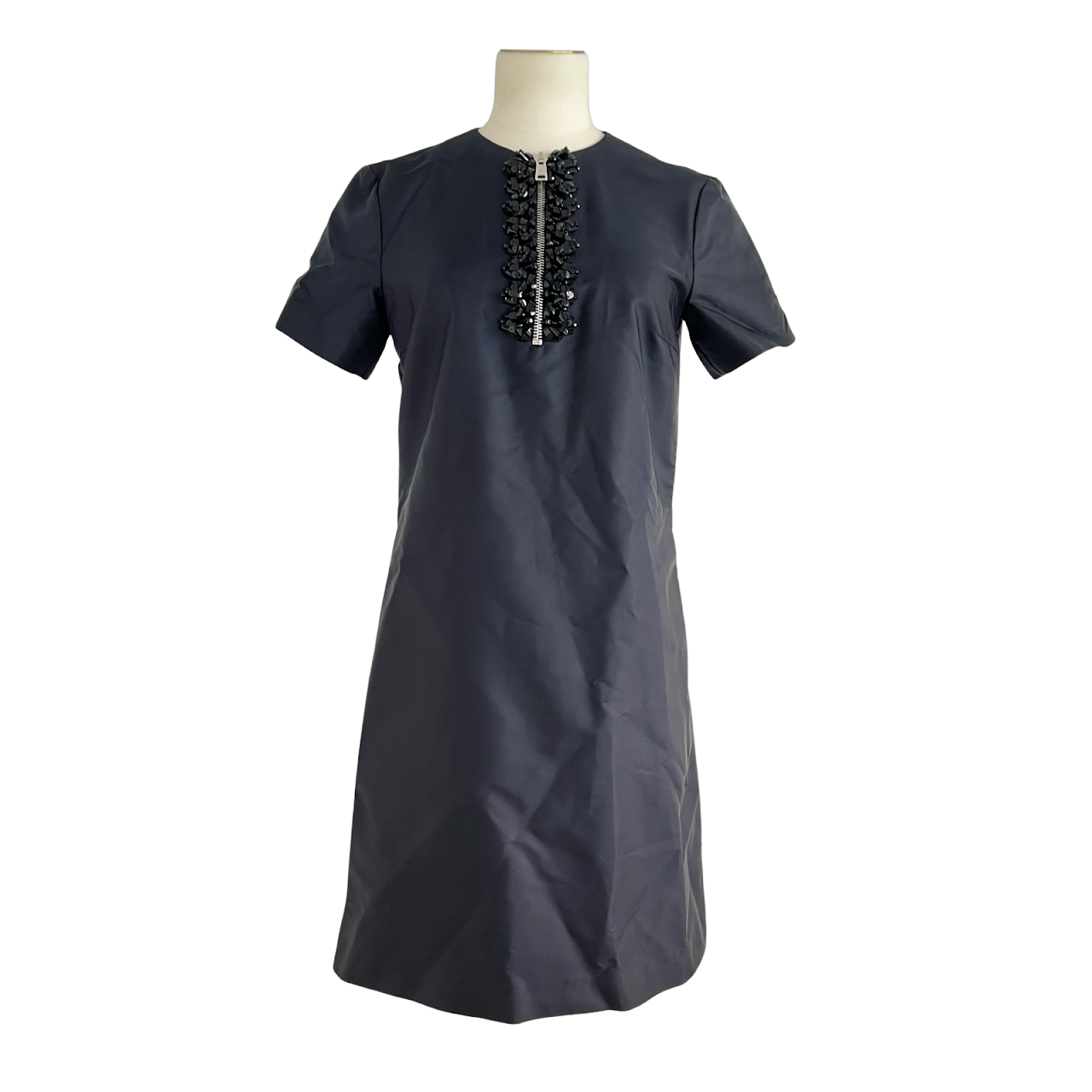 Prada Embellished Dark Blue Dress