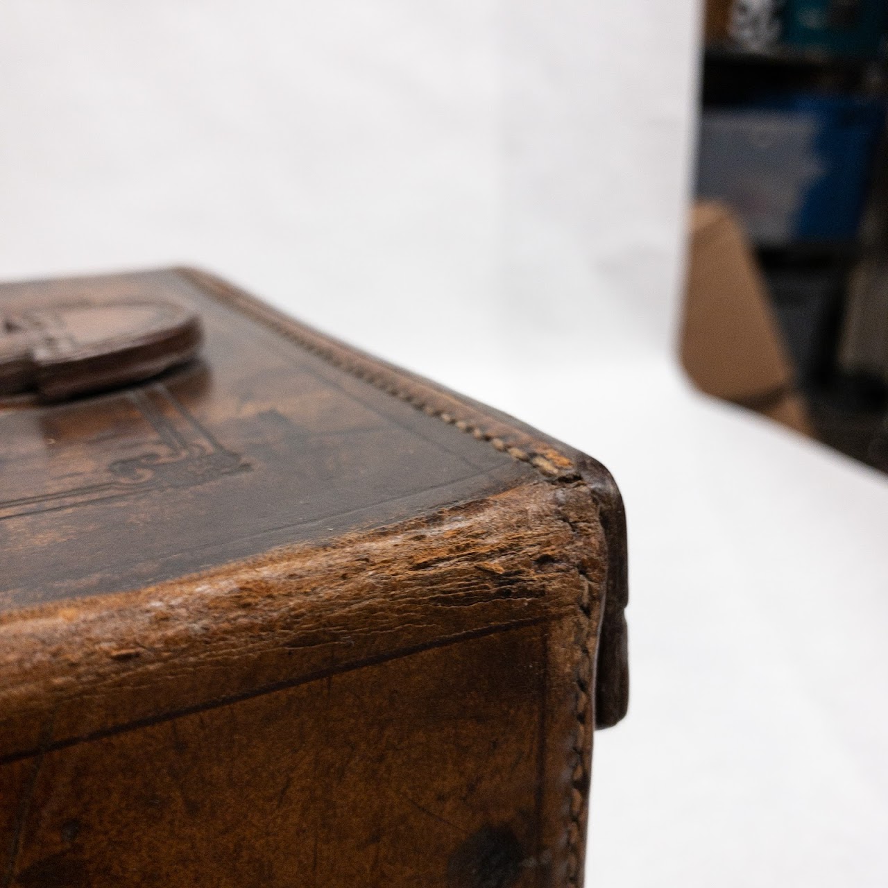 English Vintage Leather Camera Case