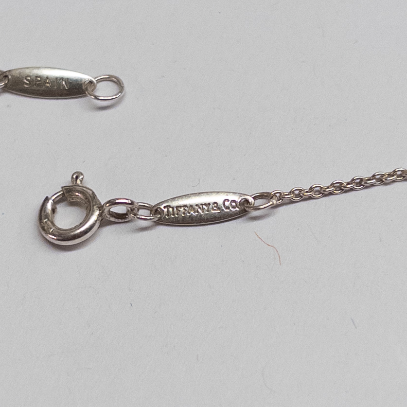 Tiffany & Co for Elsa Peretti Sterling Silver Bean Necklace