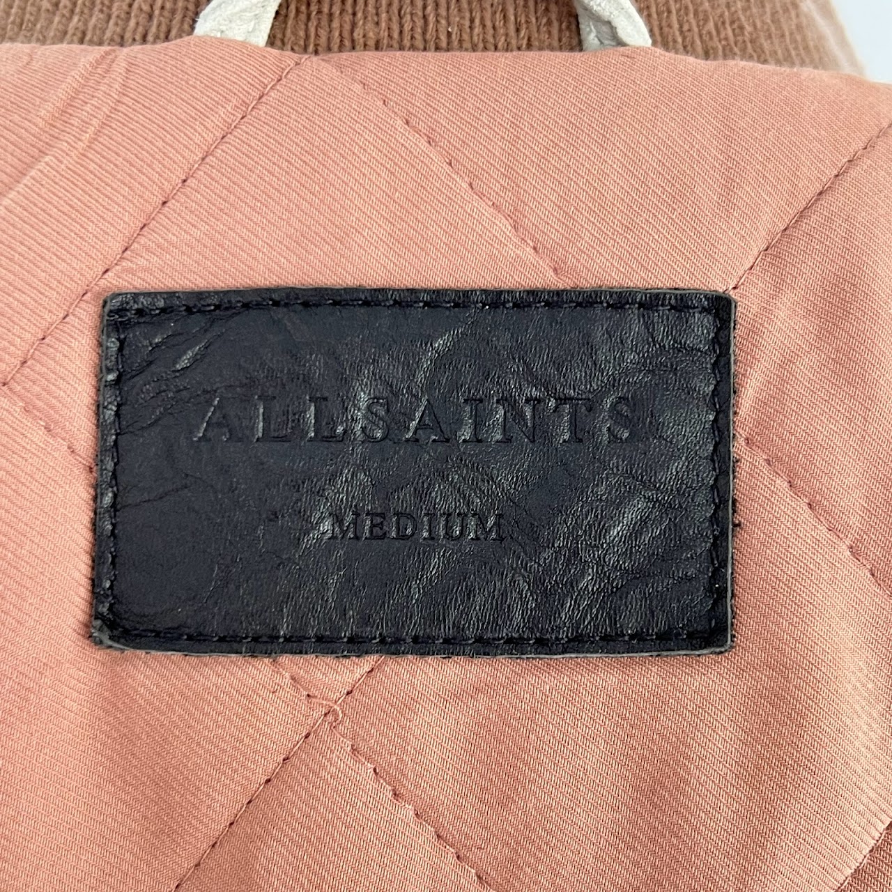 ALLSAINTS  Wool and Leather Varsity Jacket