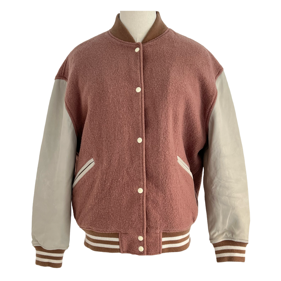 ALLSAINTS  Wool and Leather Varsity Jacket