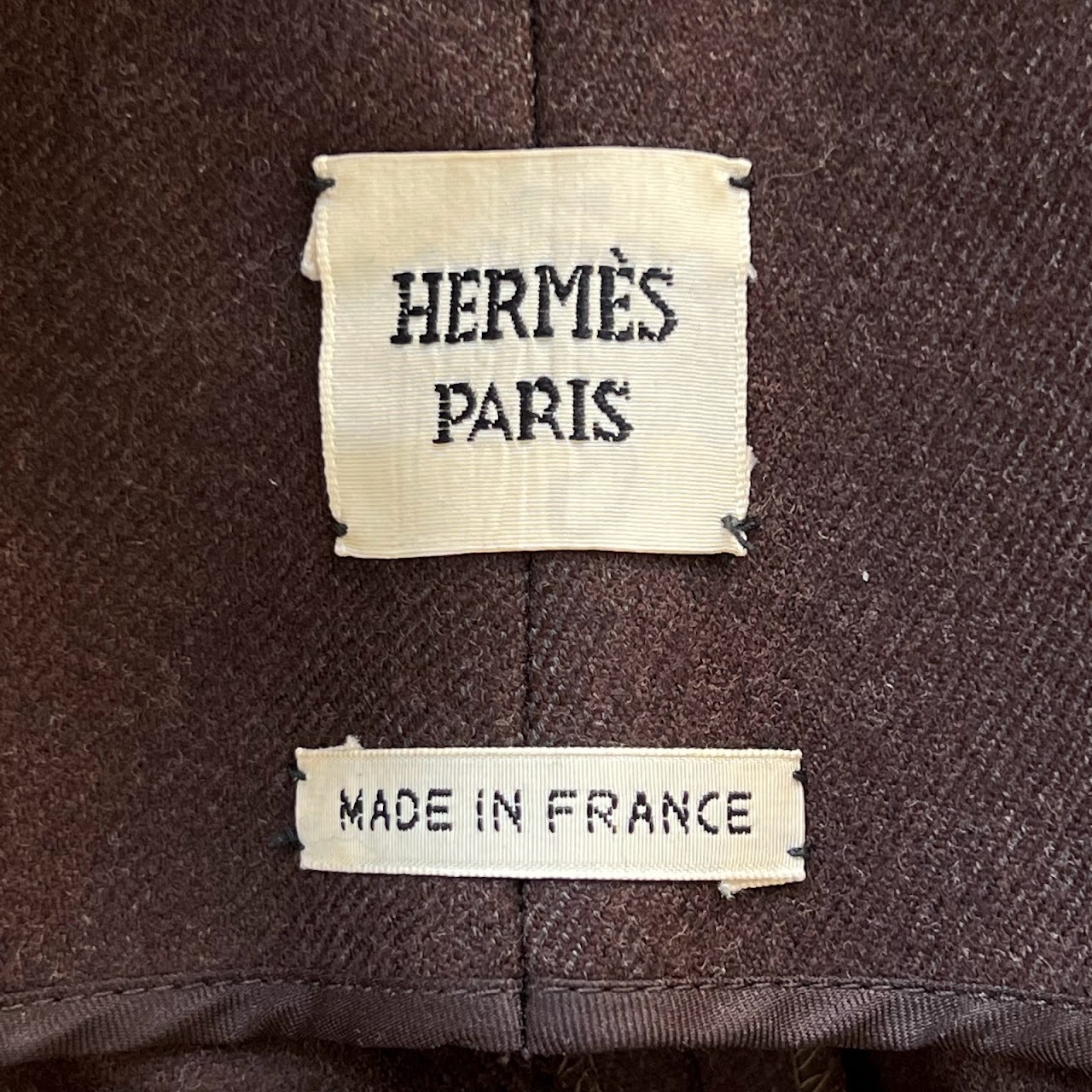 Hermès Vintage Low Waisted Wool Riding Pants