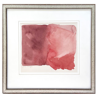 Jane George Contemporary Abstract Signed Watercolor Painting