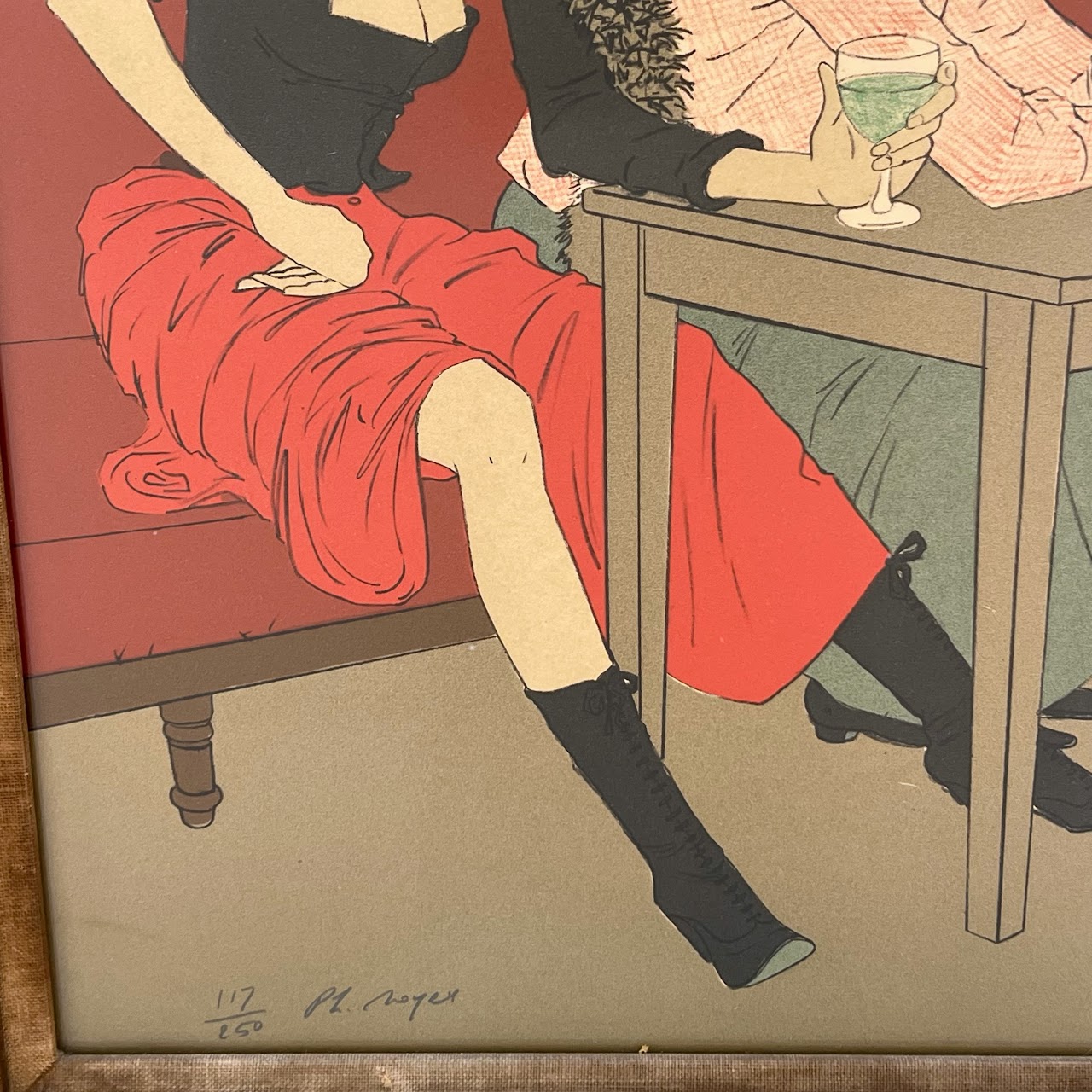 Philippe Henri Noyer 'Toulouse-Lautrec at Work' Signed Lithograph