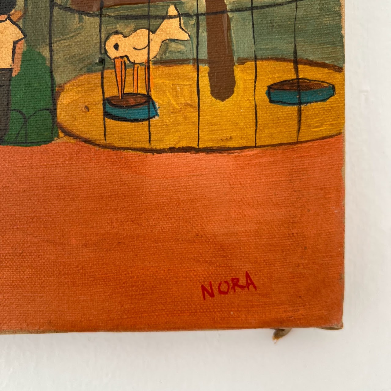Nora Abbott Signed Vintage Oil Painting