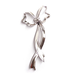 Tiffany & Co. Sterling Silver Bow Brooch
