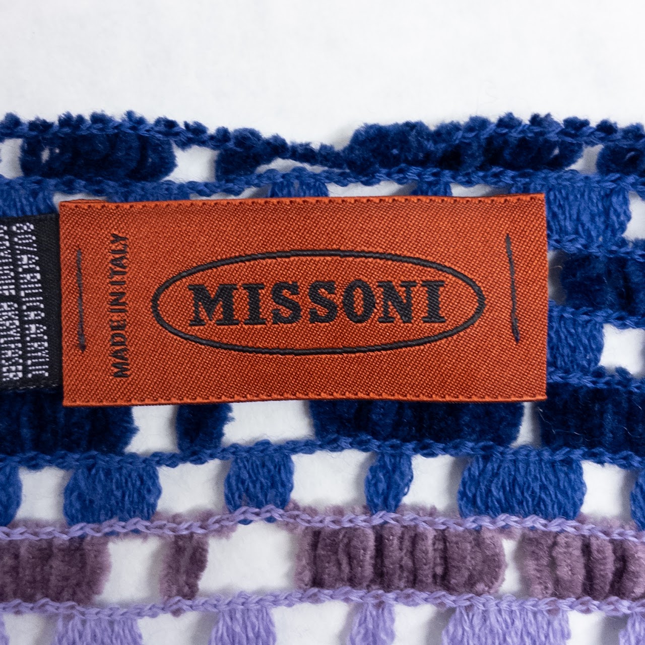 Missoni Open Knit Crochet Scarf
