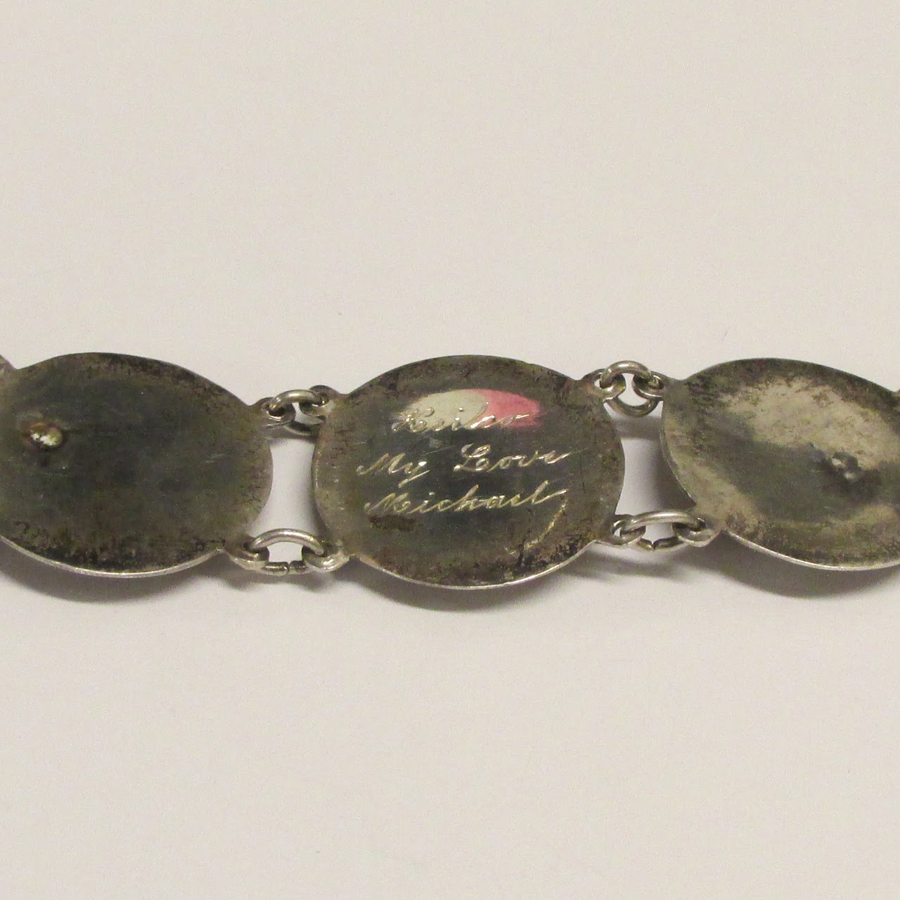 Sterling Silver Siam Dancers Coin Bracelet