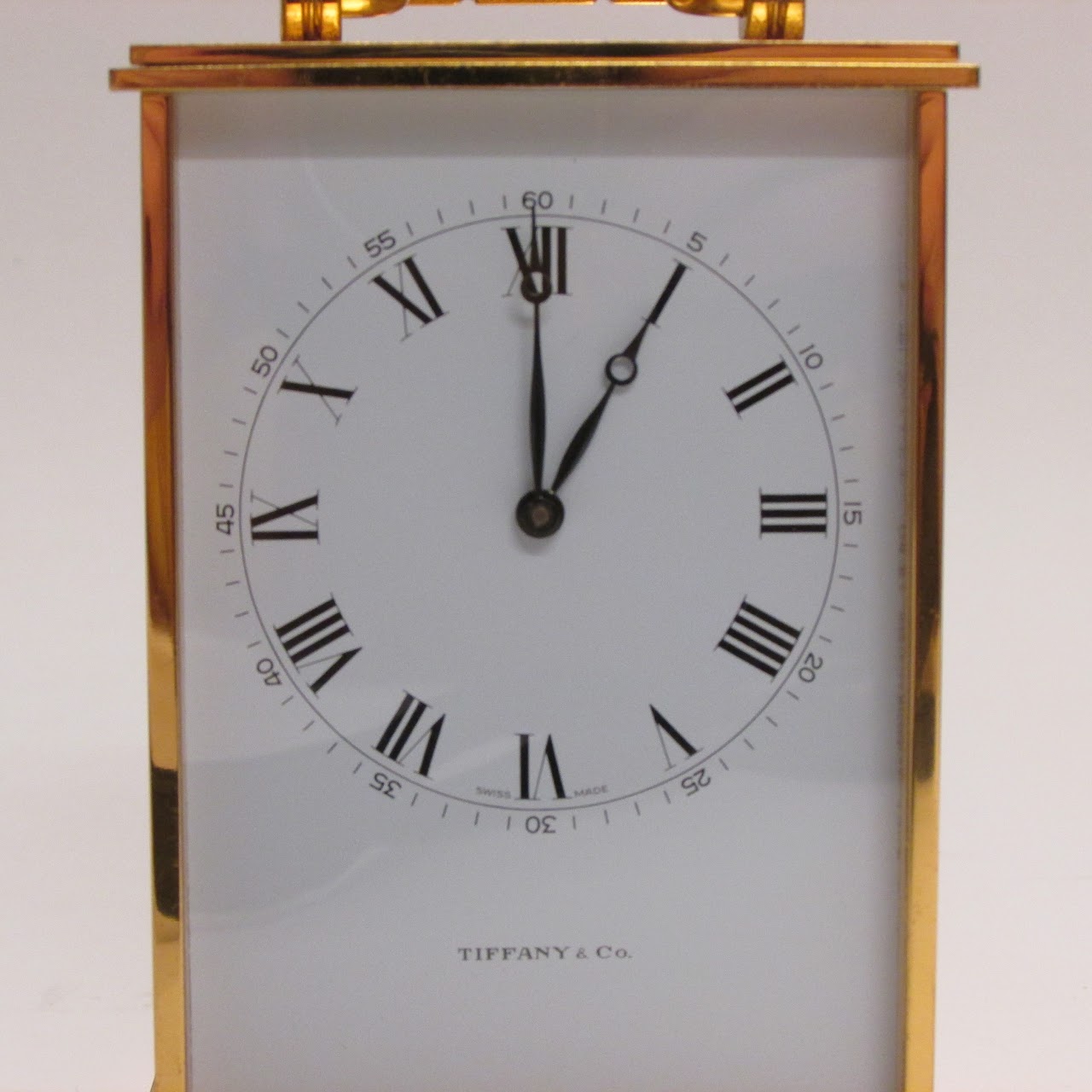 Tiffany & Co. Brass Mantel Clock