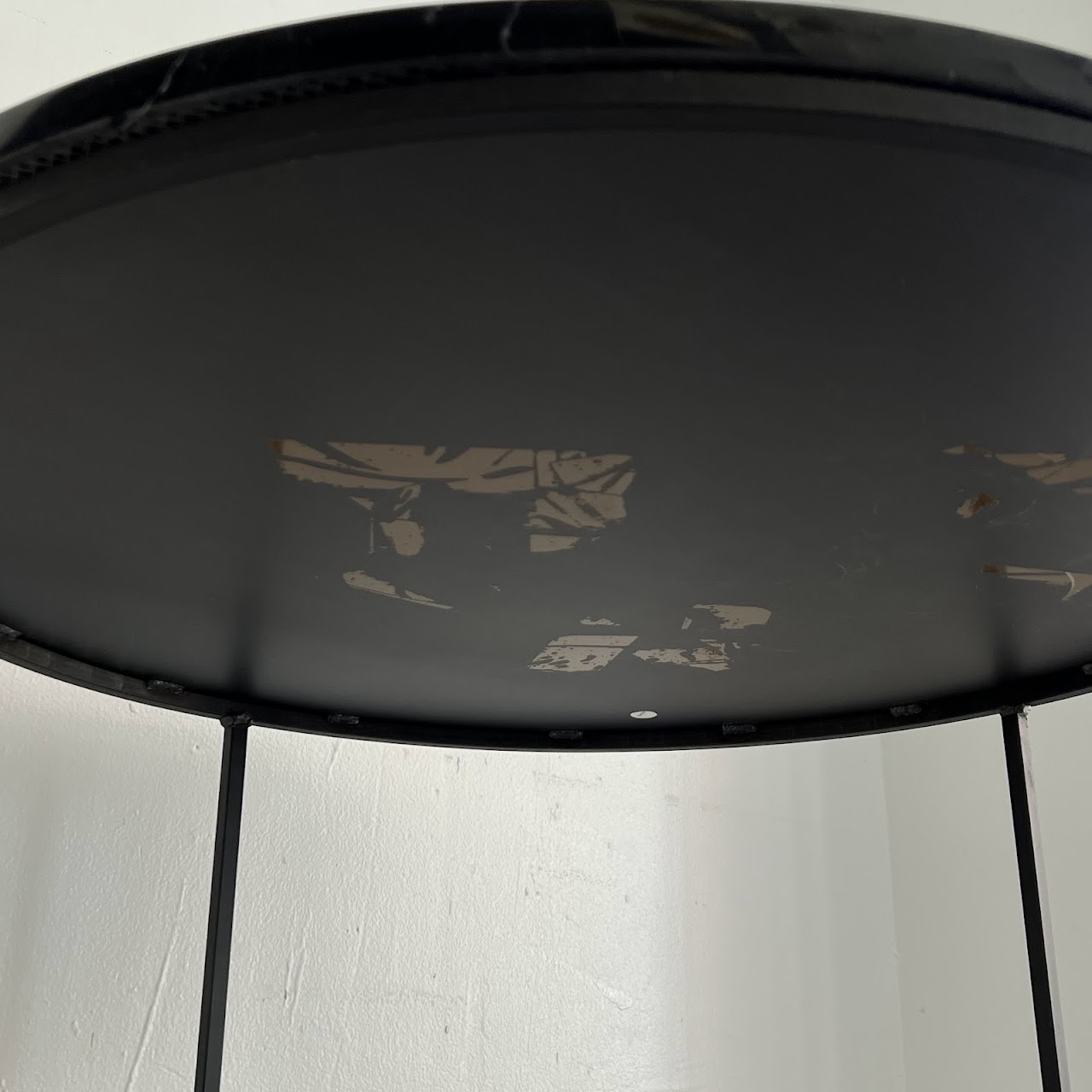 Black Marble Top Cocktail Table