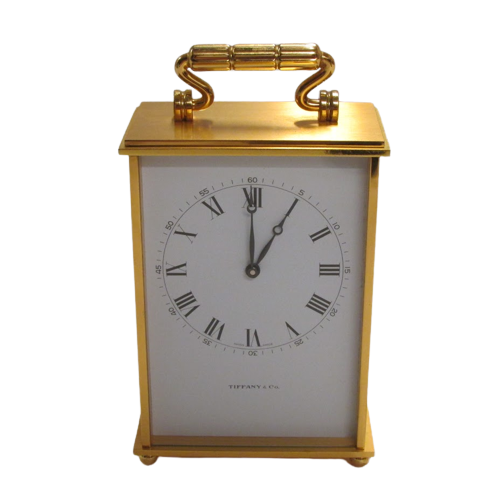 Tiffany & Co. Brass Mantel Clock