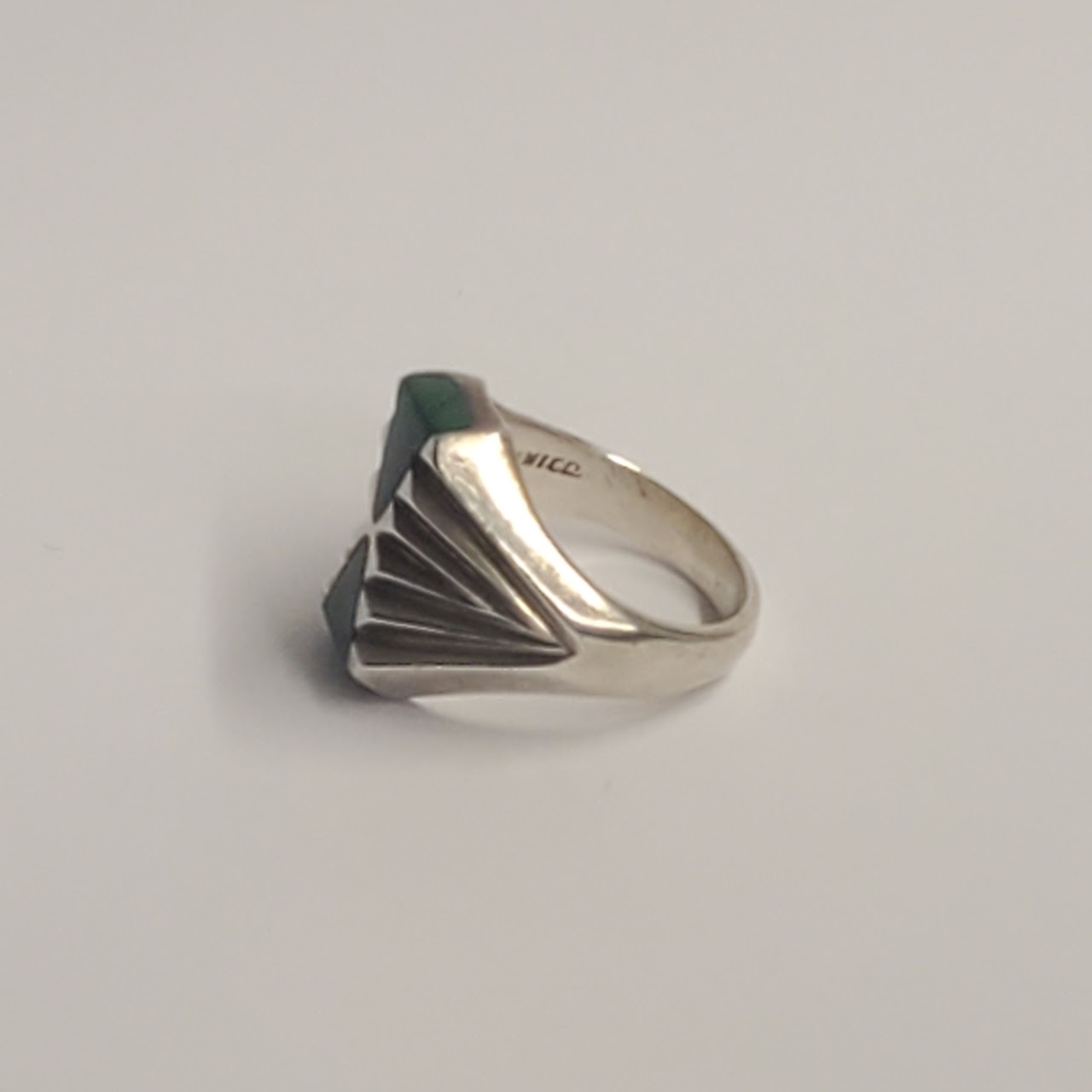 Sterling Silver & Malachite Ring