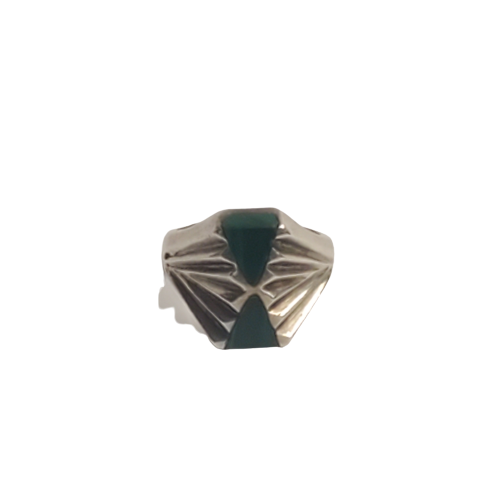 Sterling Silver & Malachite Ring