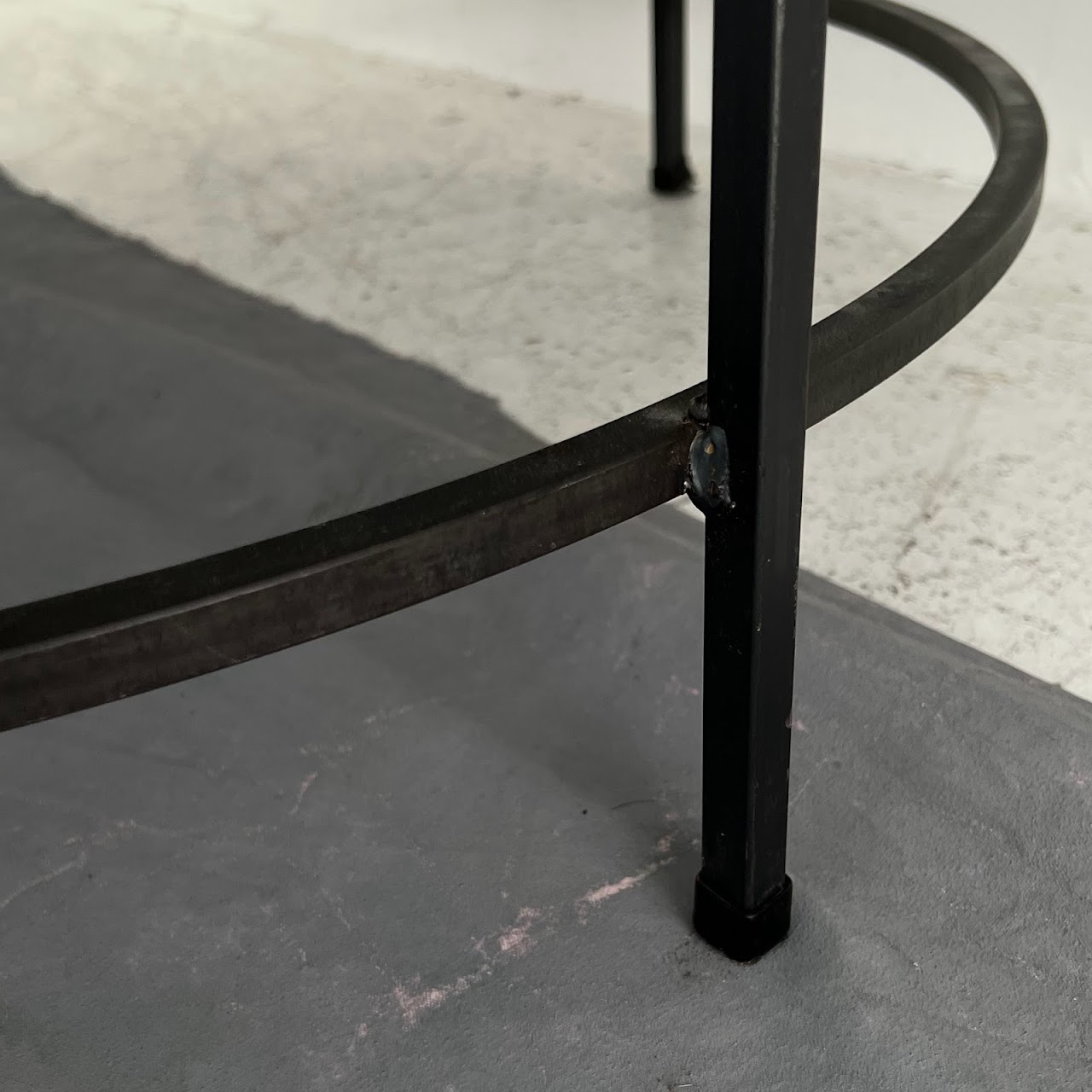 Black Marble Top Cocktail Table