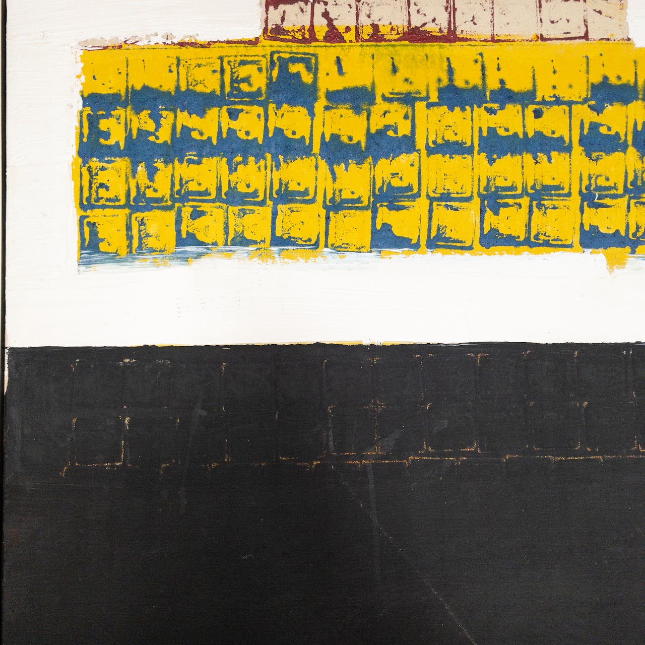 Eisenberg Signed Abstract Oil Painting, 1973