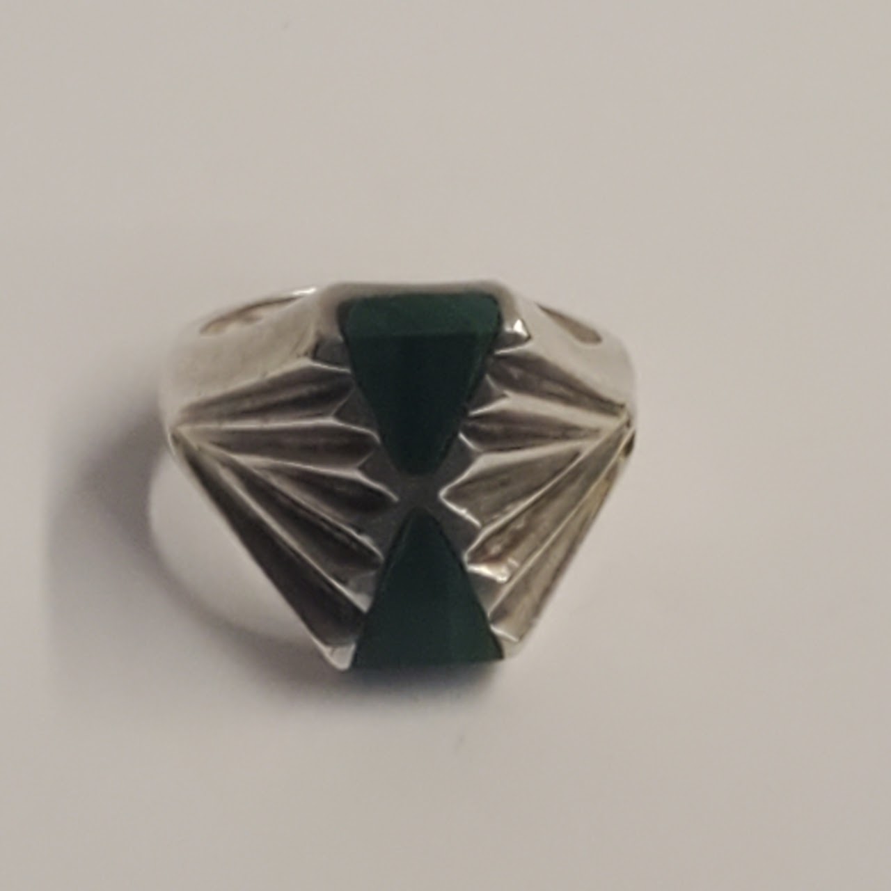 Sterling Silver & Malachite Ring