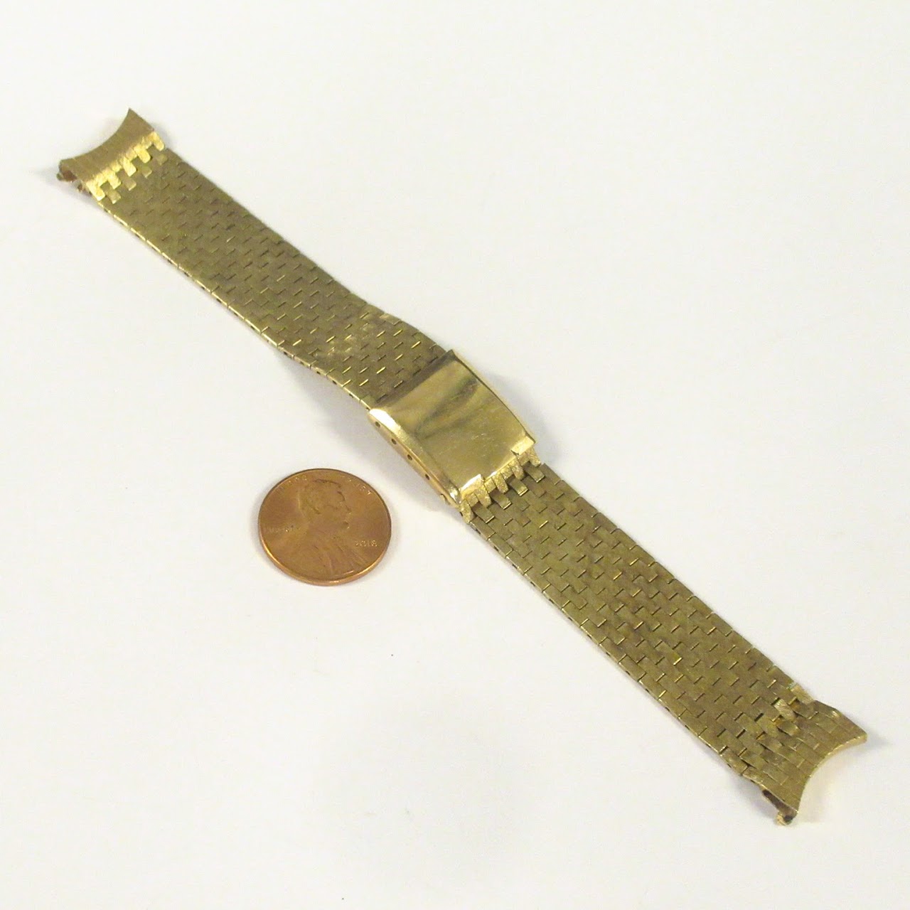 14K Gold Z&F  Woven Link Watch Band