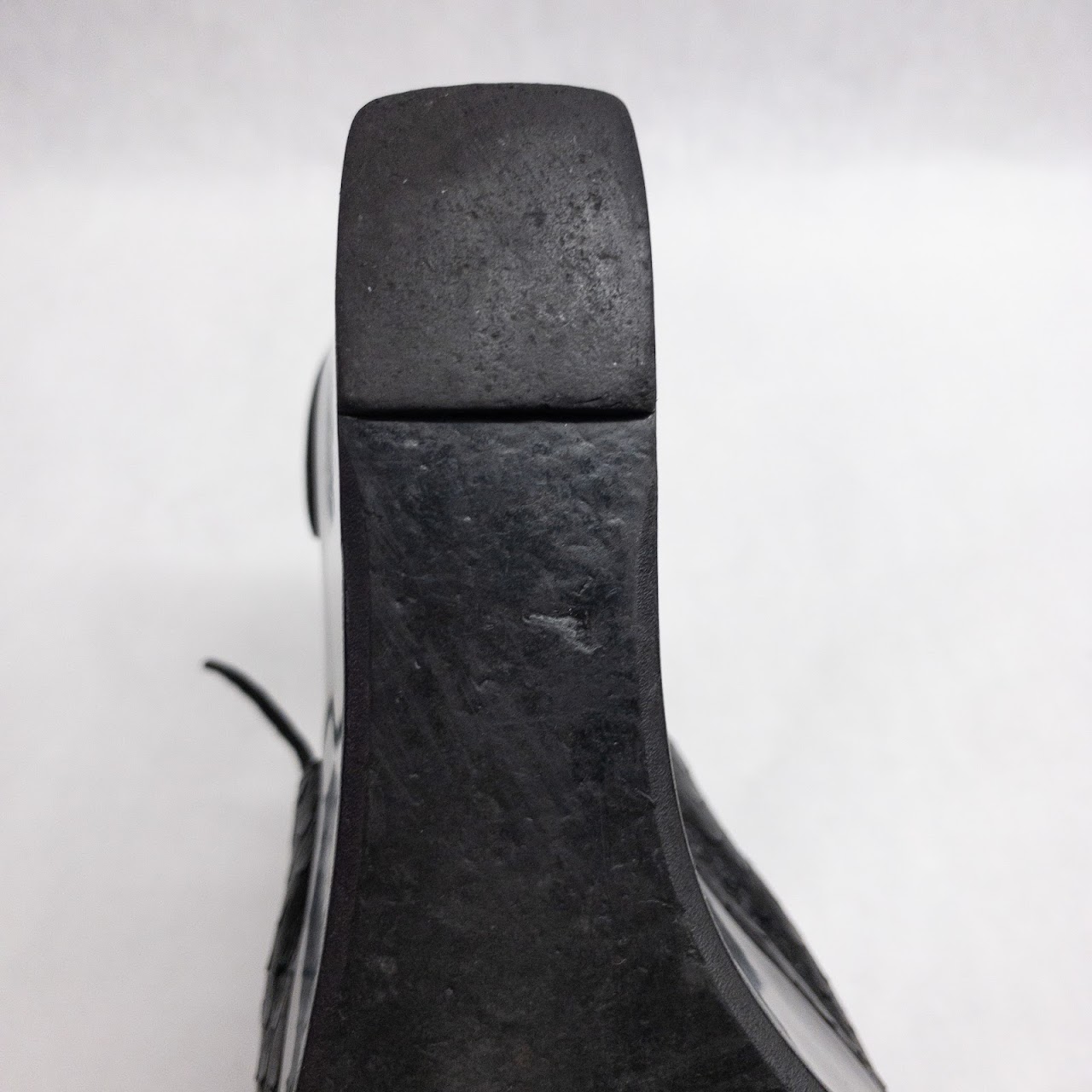 Robert Clergerie Black Leather Platform Wedges