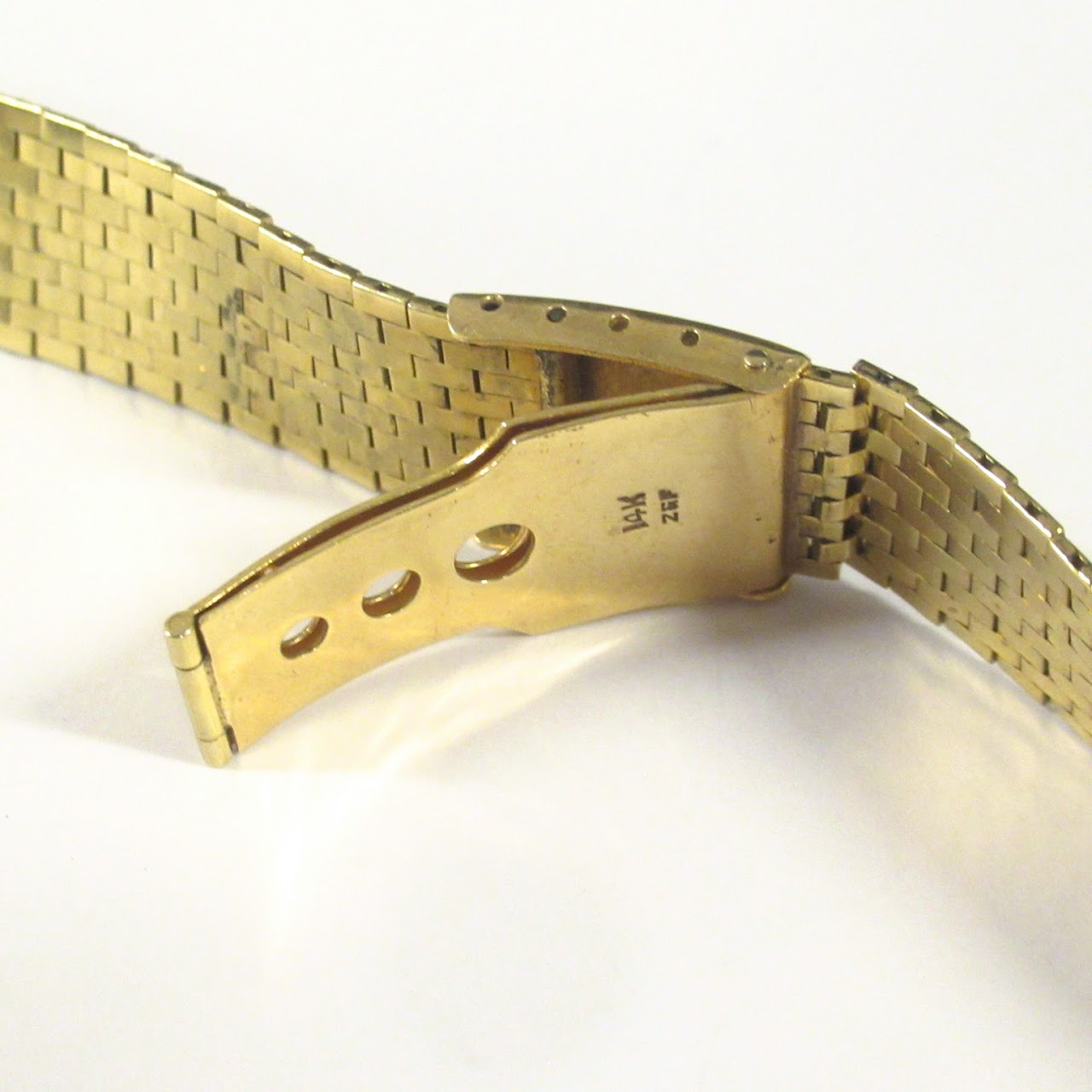 14K Gold Z&F  Woven Link Watch Band