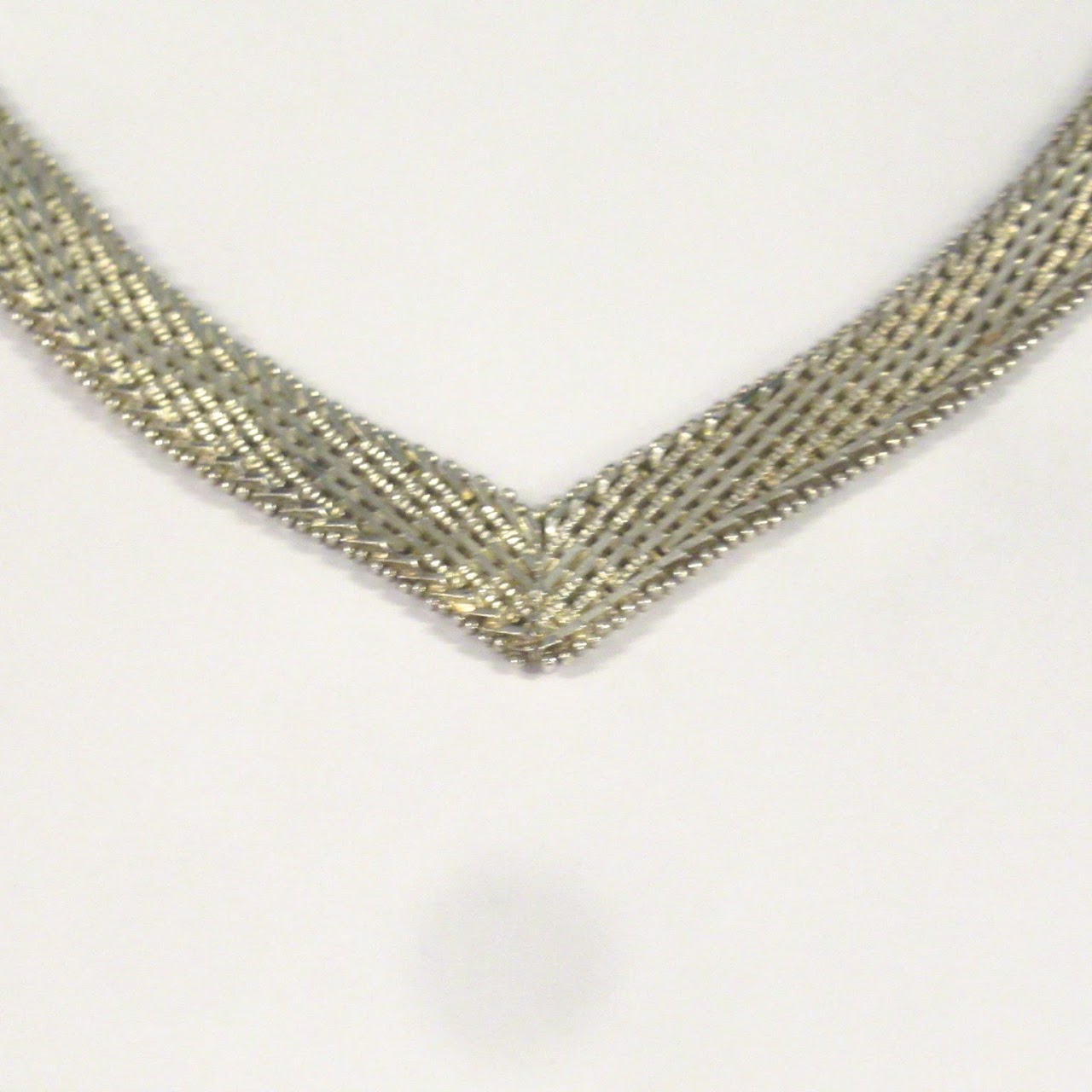 Sterling Silver Premex Woven Collar Necklace