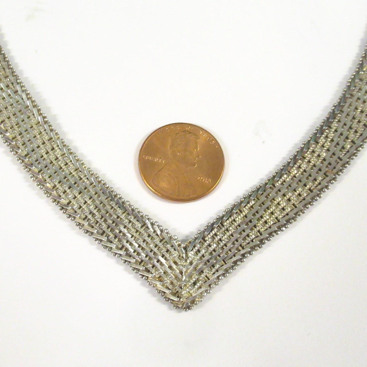 Sterling Silver Premex Woven Collar Necklace