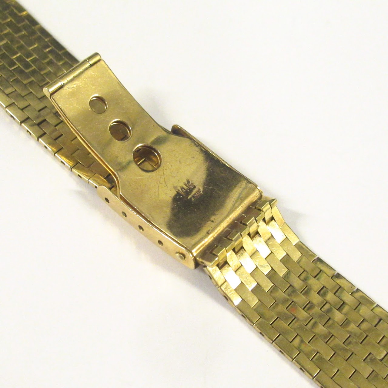 14K Gold Z&F Woven Link Watch Band