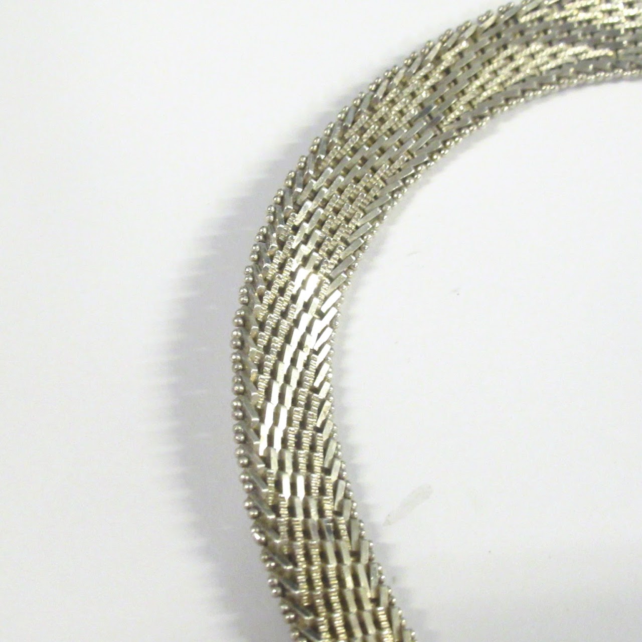 Sterling Silver Premex Woven Collar Necklace