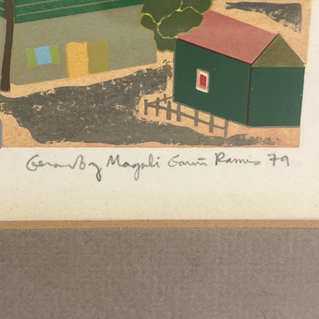 Magali García Ramis 'Campo Alegre' Signed Serigraph, 1979