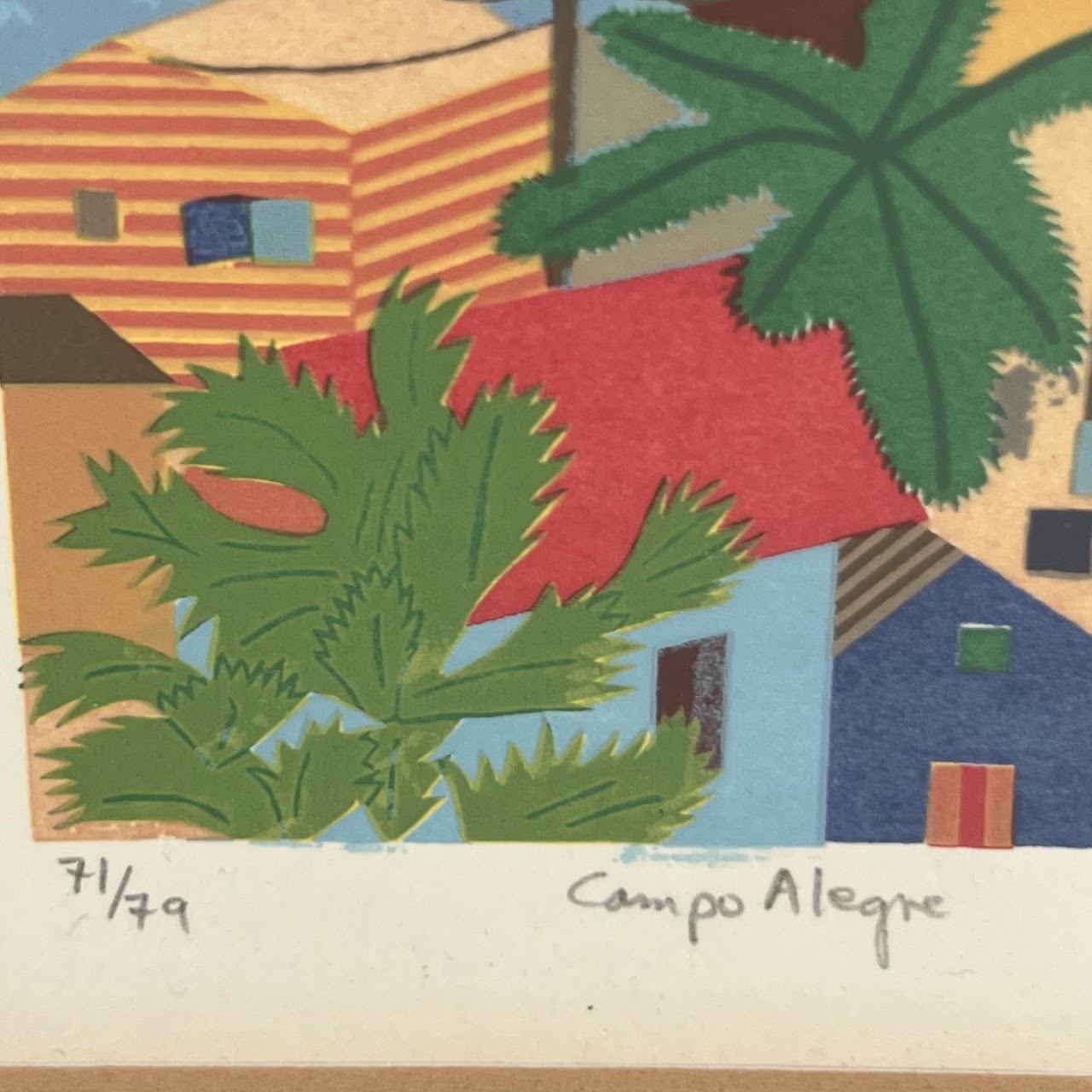 Magali García Ramis 'Campo Alegre' Signed Serigraph, 1979