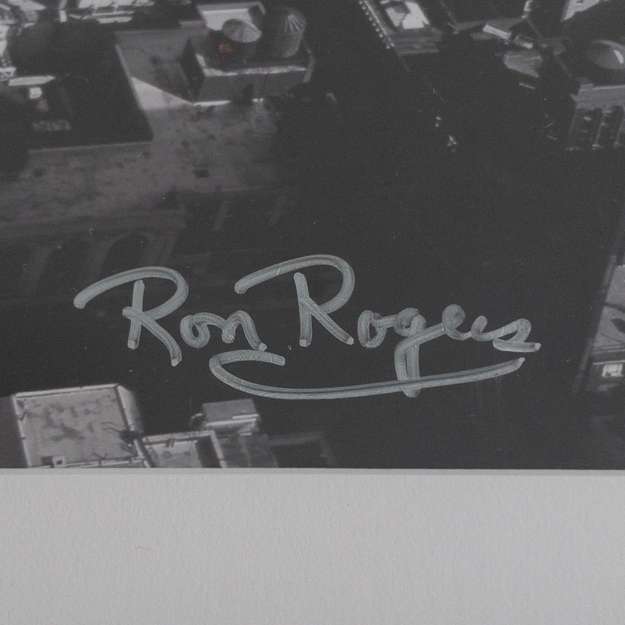 Ron Rogers Signed Skyline Photograph