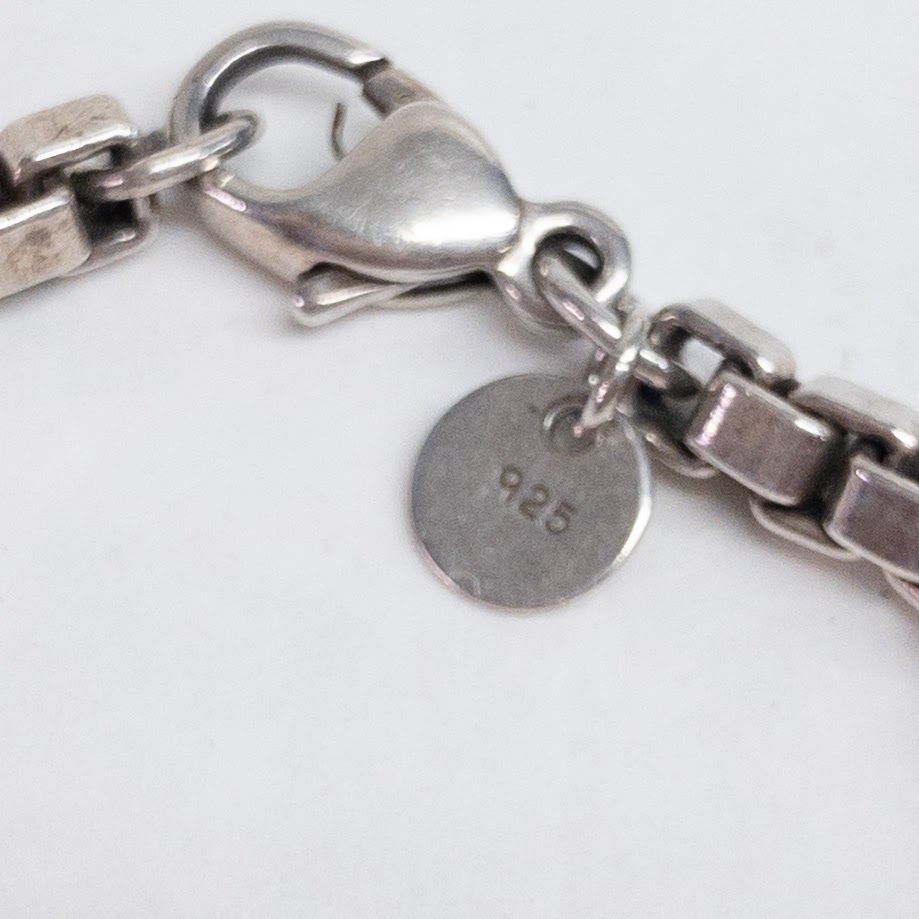 Tiffany & Co. Sterling Silver Box Link Bracelet NEEDS REPAIR