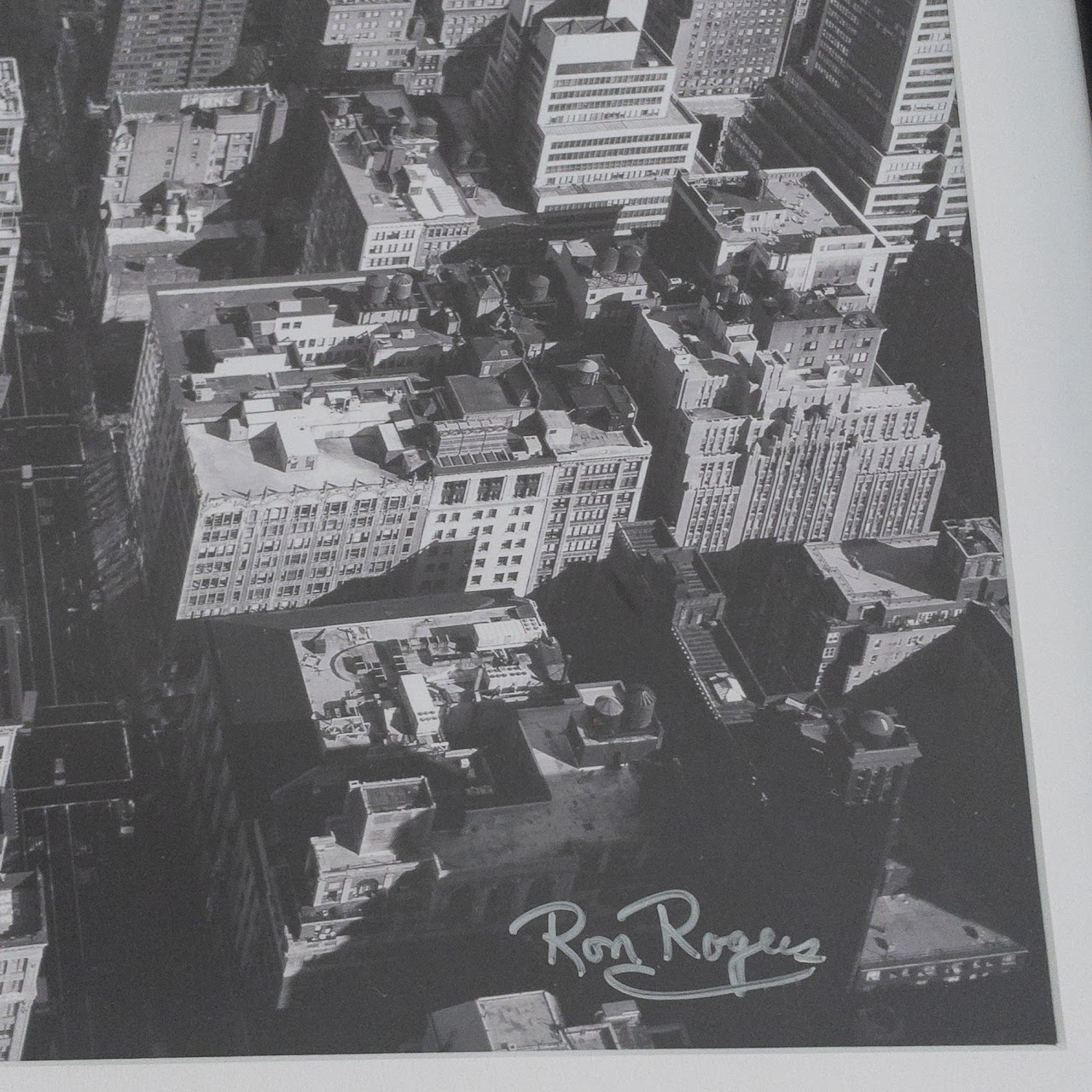 Ron Rogers Signed Skyline Photograph