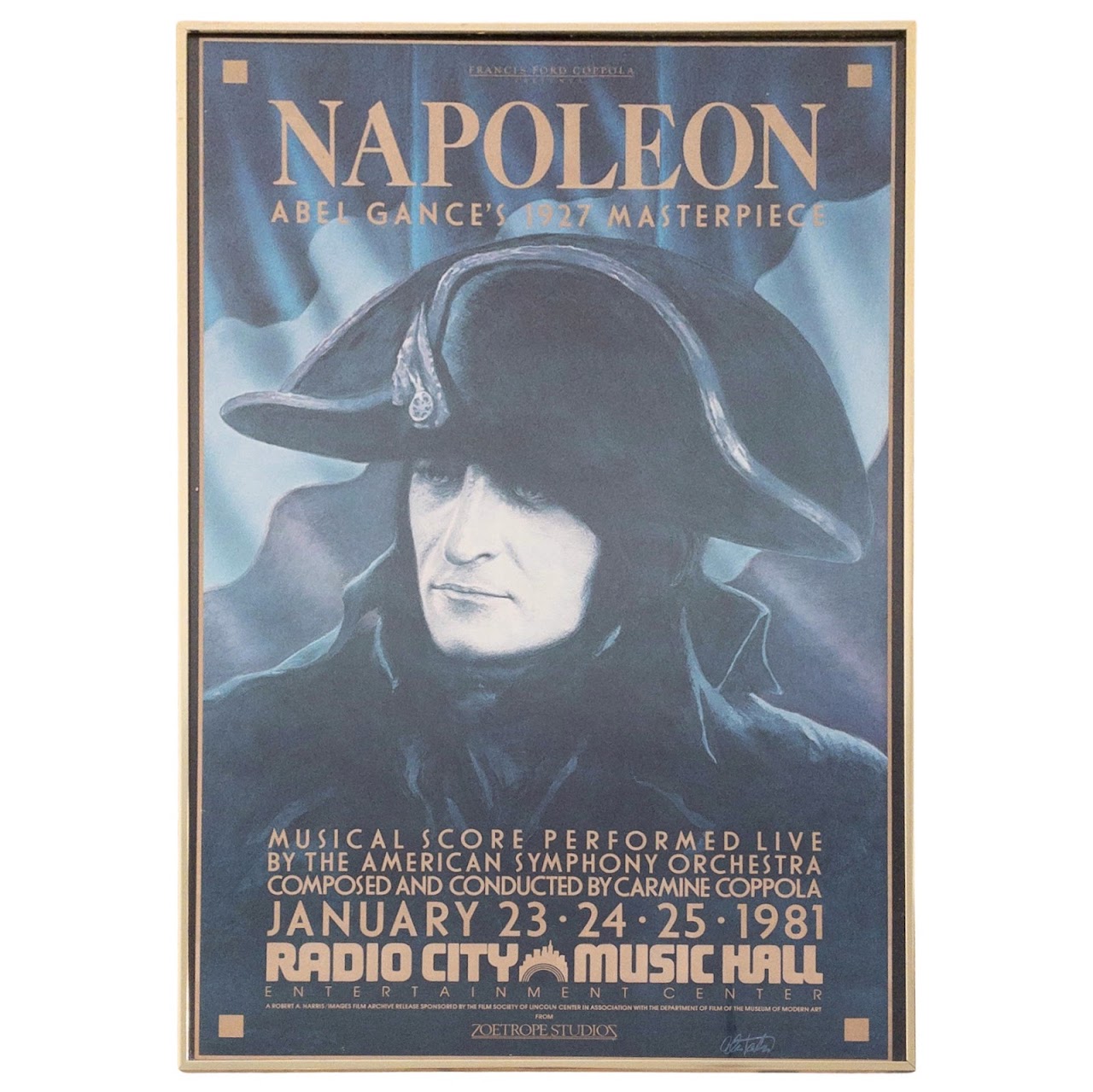 'Napeleon' 1981 Restoration At Radio City Music Hall Movie Poster