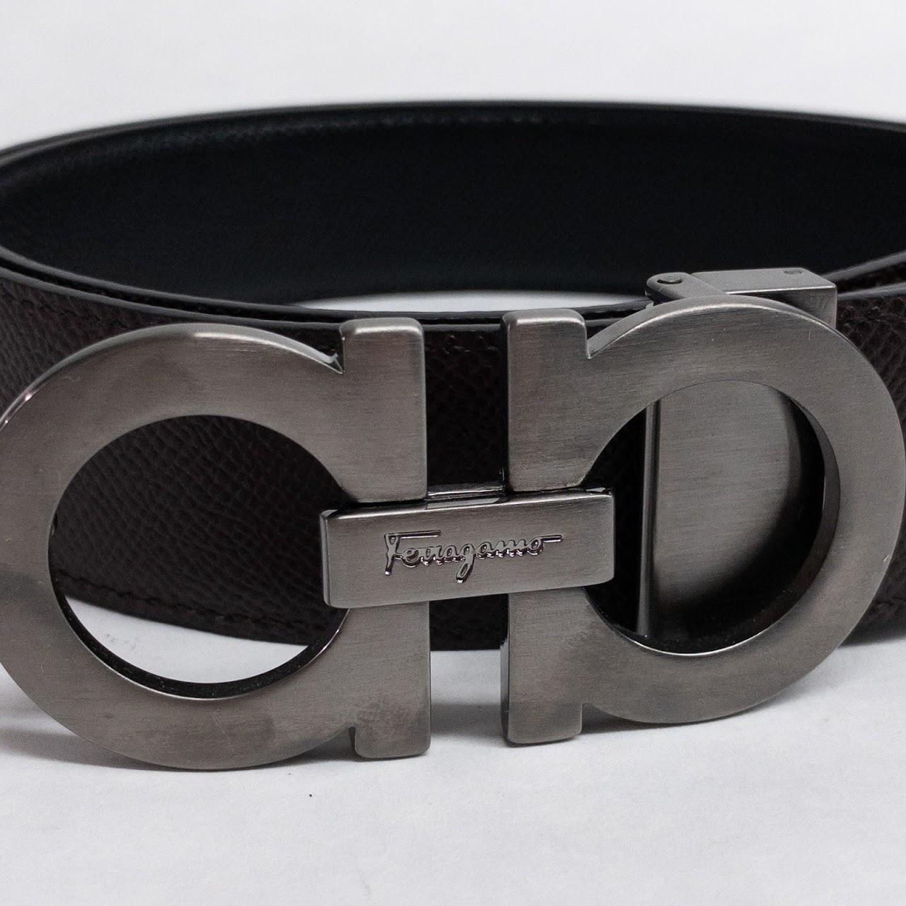 Salvatore Ferragamo Reversible Leather Belt