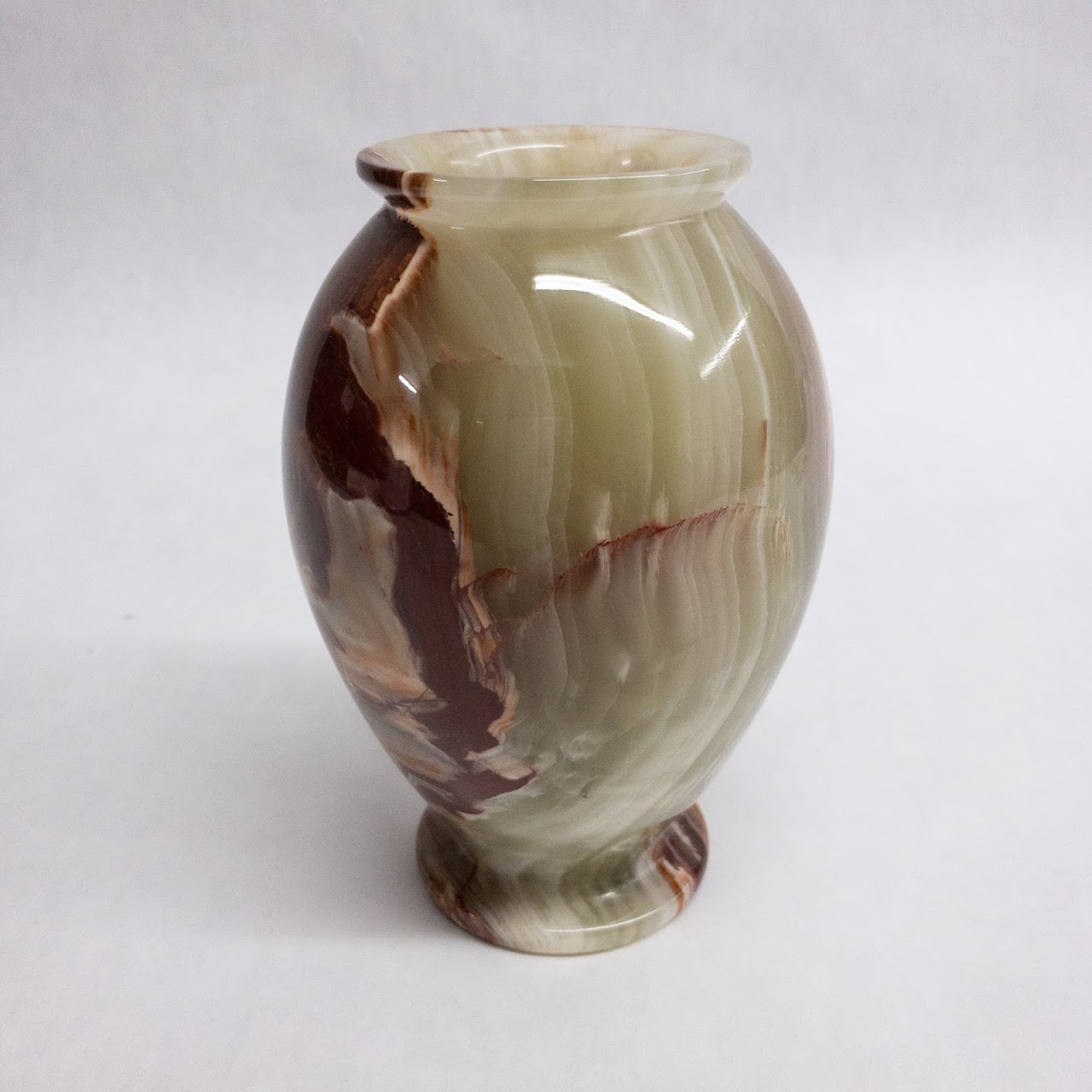 Alabaster Footed Vase