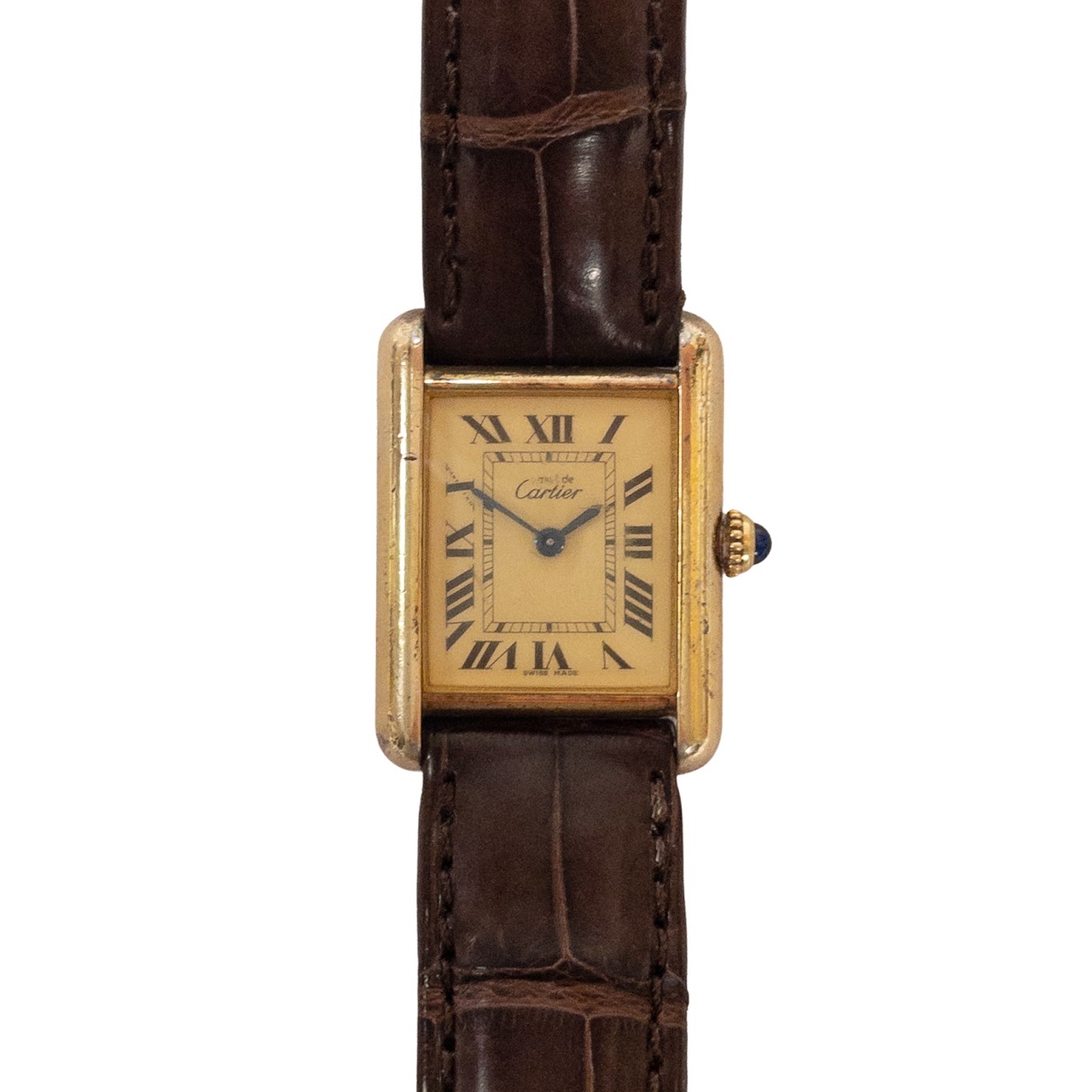 Cartier Must de Cartier Tank Louis Vermeil Wristwatch