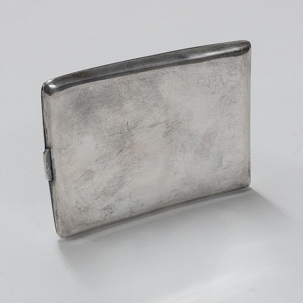 Sterling Silver & 14K Gold Curved Cigarette Case