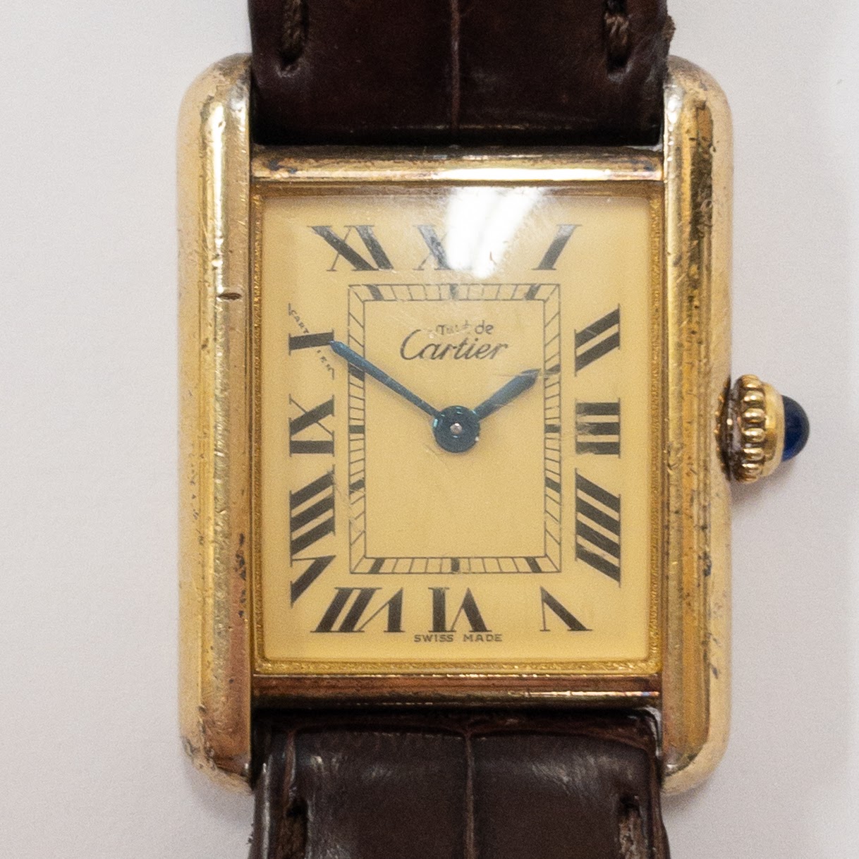 Cartier Must de Cartier Tank Louis Vermeil Wristwatch