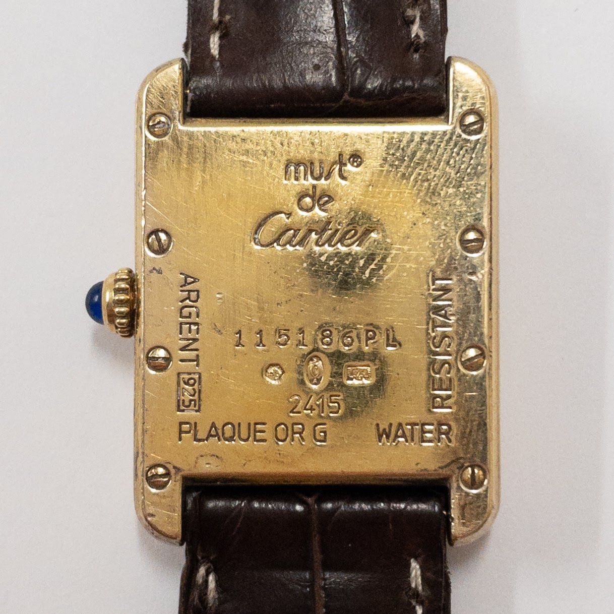 Cartier Must de Cartier Tank Louis Vermeil Wristwatch