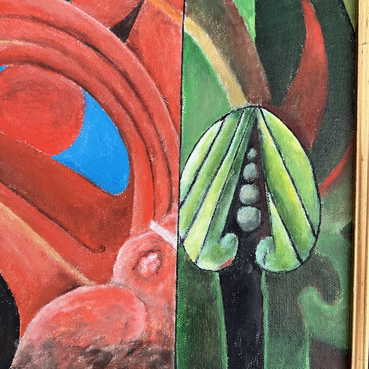 After Max Ernst 'Design in Nature' Oil Painting