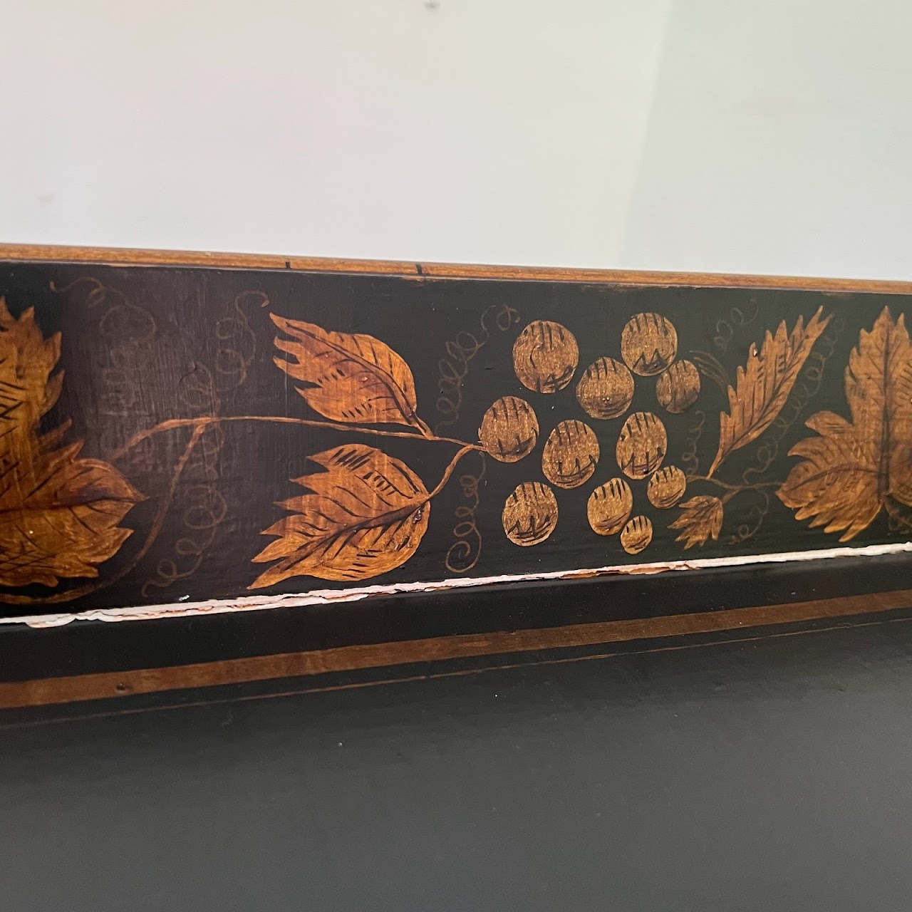 Lacquer & Gilt Decorated Faux Bamboo Tray Table